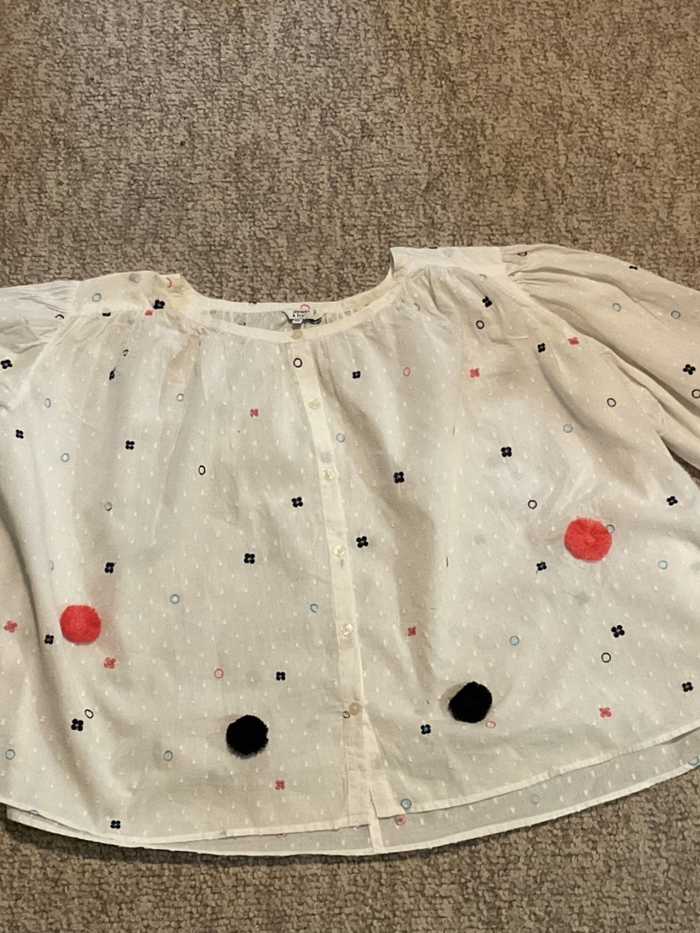 Long sleeve whimsical top